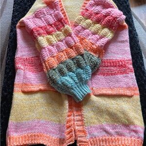 Colorful Striped Women's Cardigan